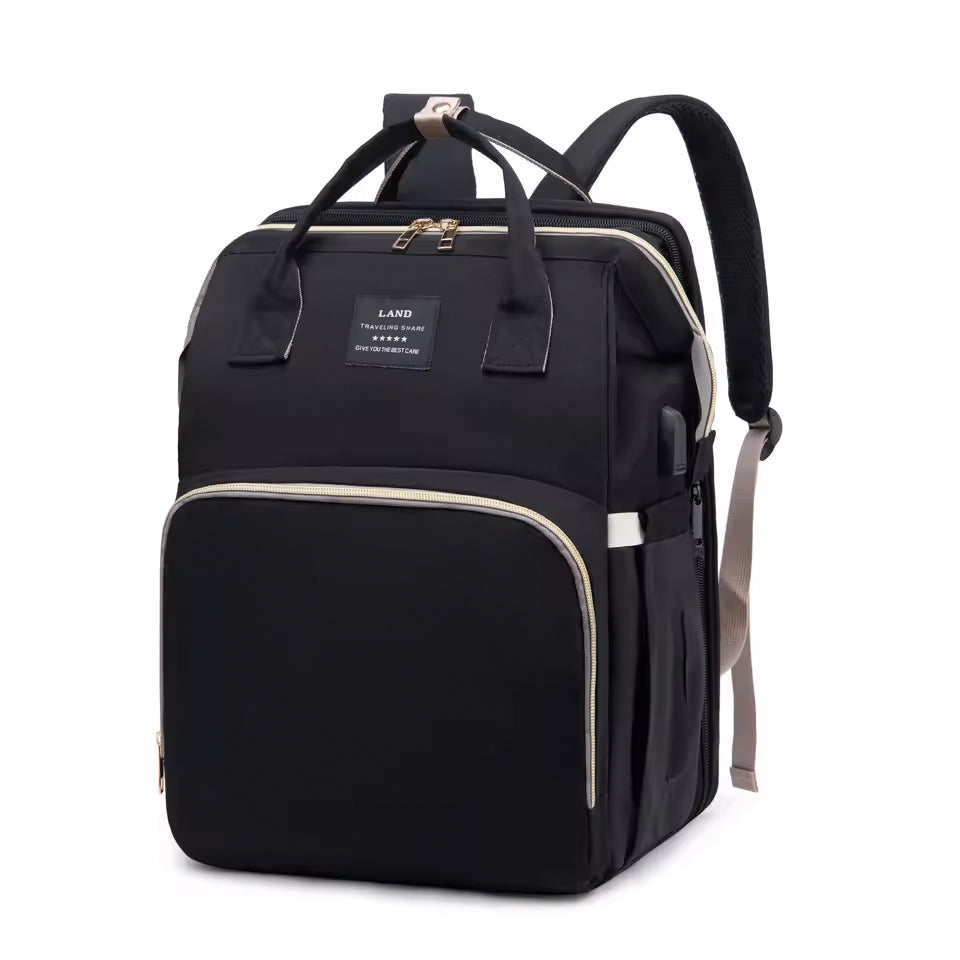 2 in 1 Diaper Bag Backpack & Portable Changing Station