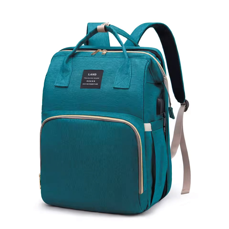 2 in 1 Diaper Bag Backpack & Portable Changing Station
