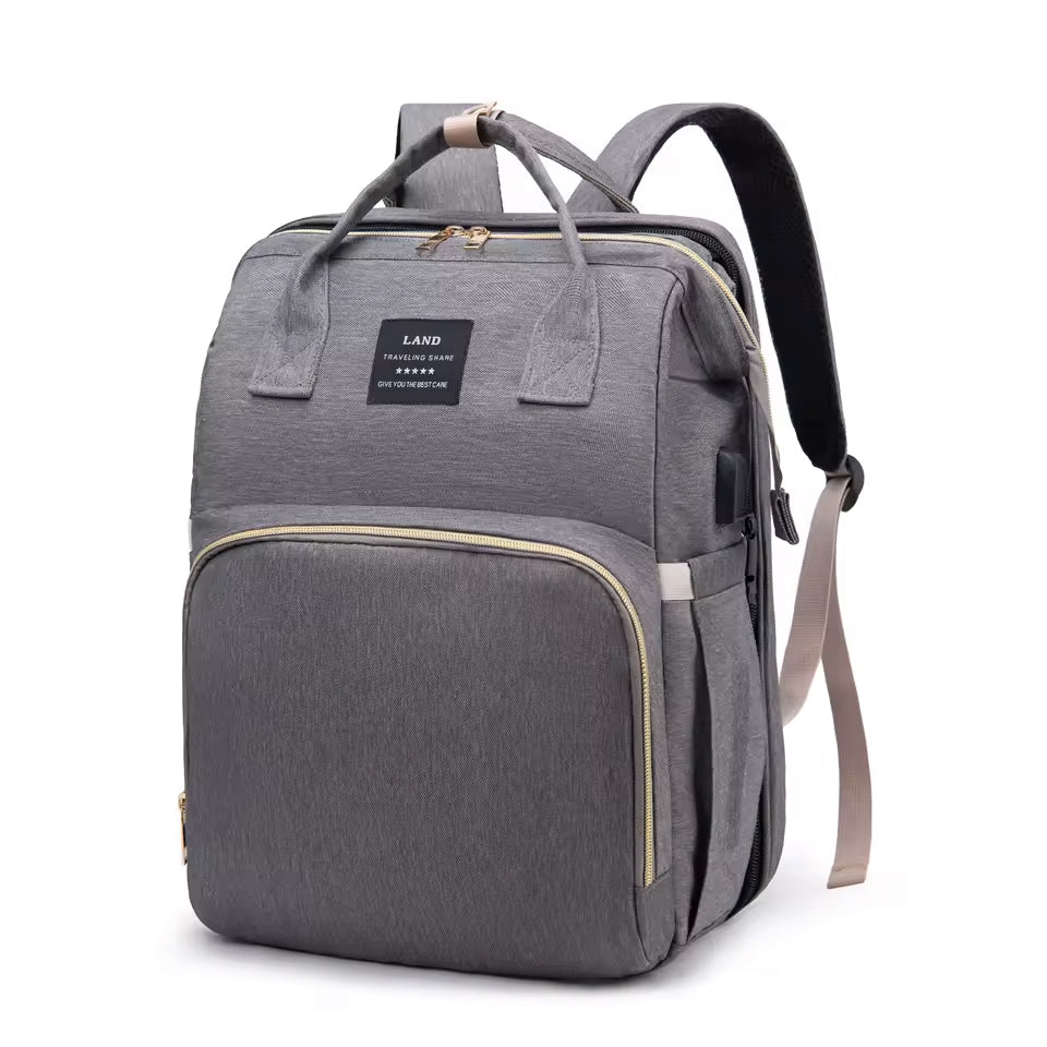 2 in 1 Diaper Bag Backpack & Portable Changing Station