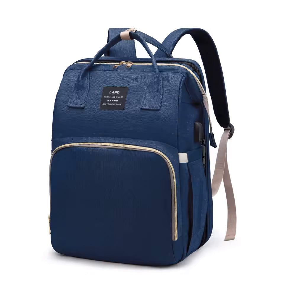 2 in 1 Diaper Bag Backpack & Portable Changing Station
