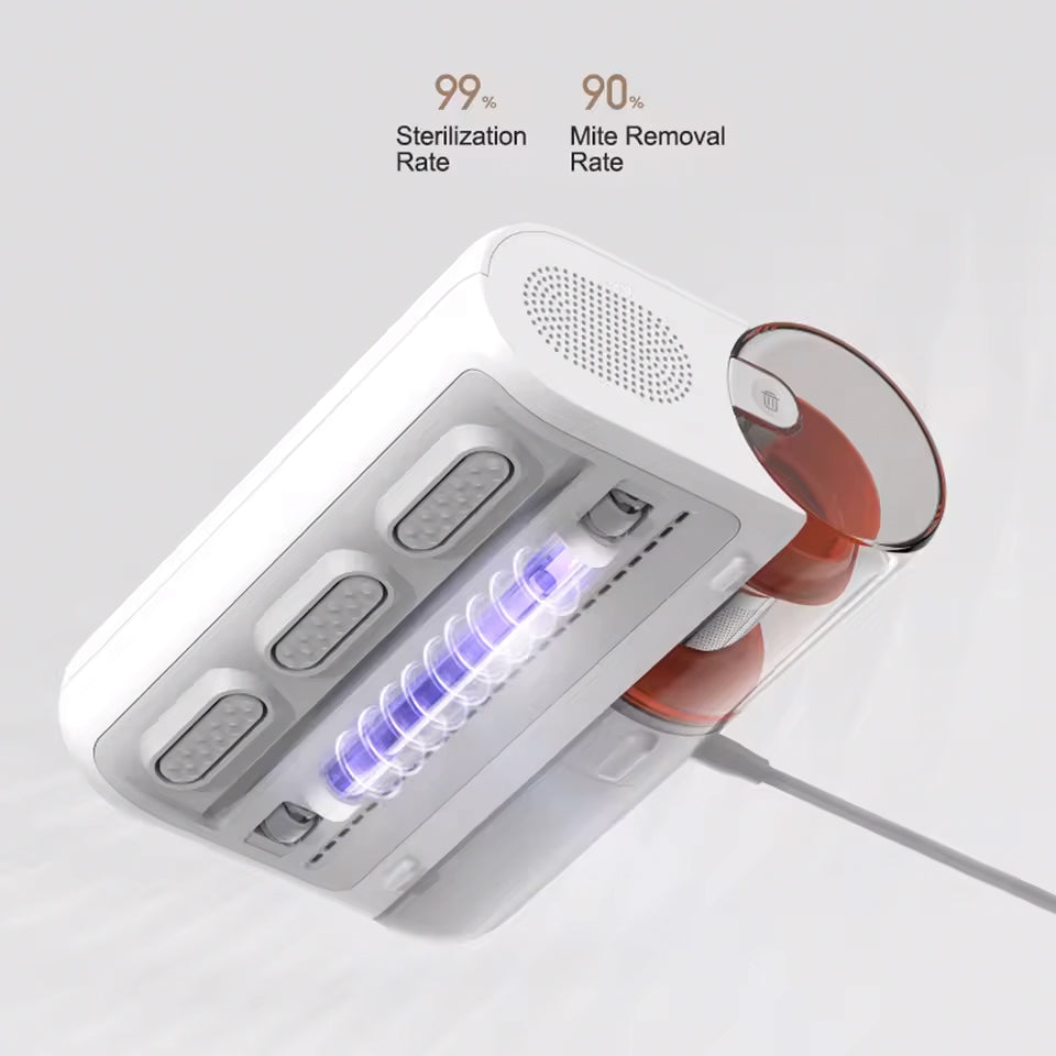 Handheld Dust & Allergen Vacuum – Deep Cleaning for Mattresses, Sofas and Car Seats