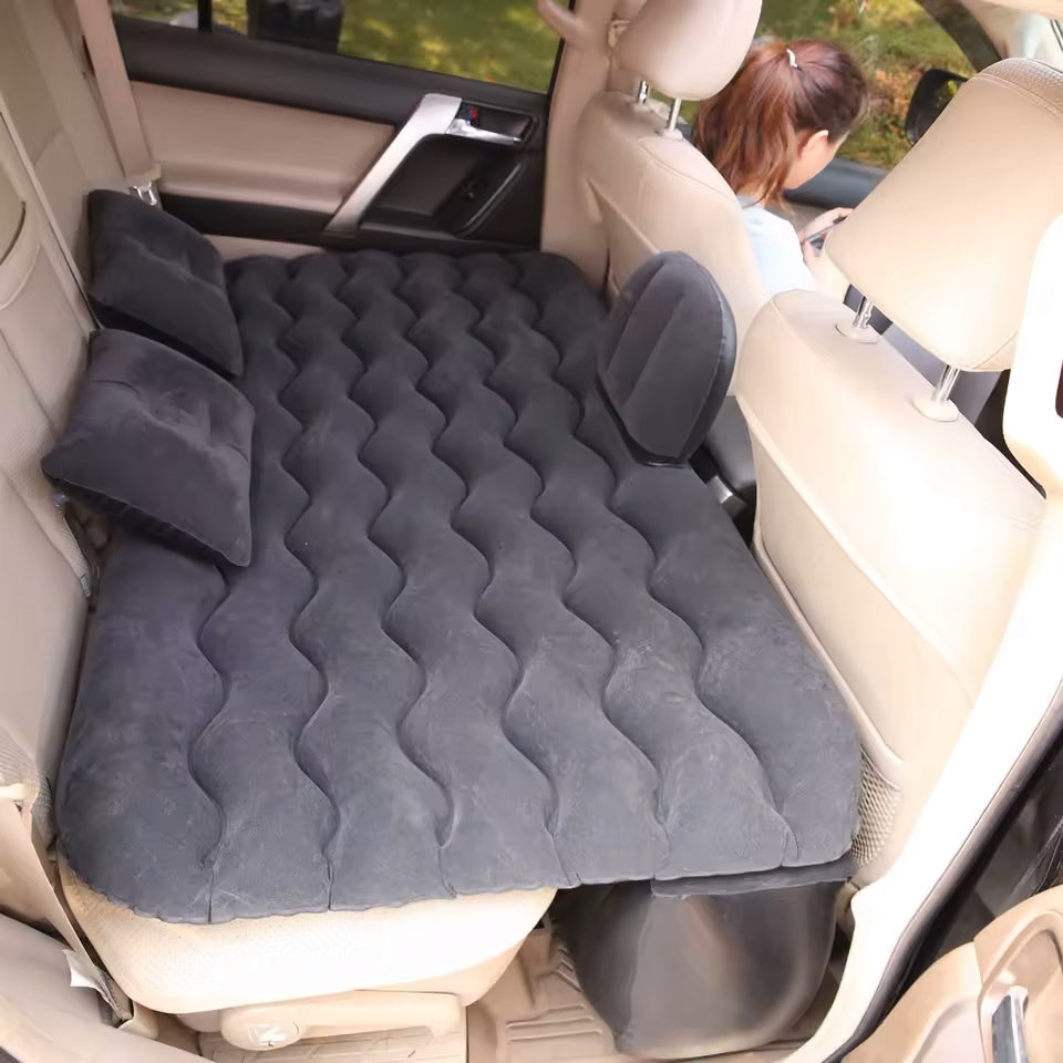 Inflatable Car Mattress – Back Seat Travel Bed for Camping & Road Trips