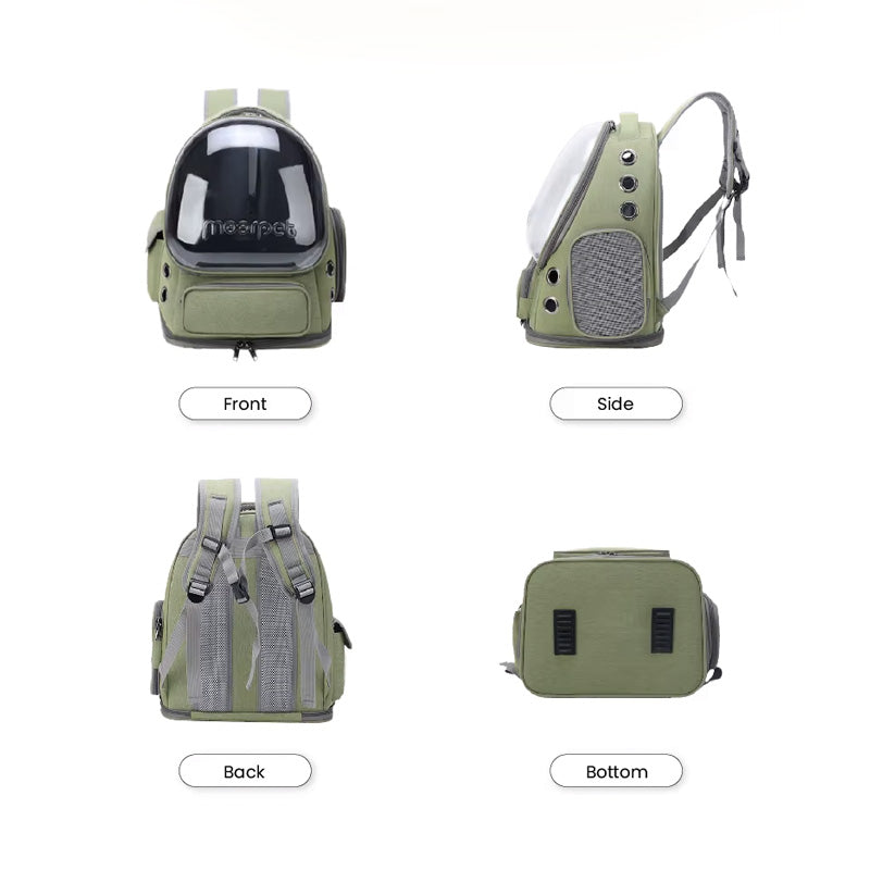 Pet Carrier Backpack with Large Transparent Window