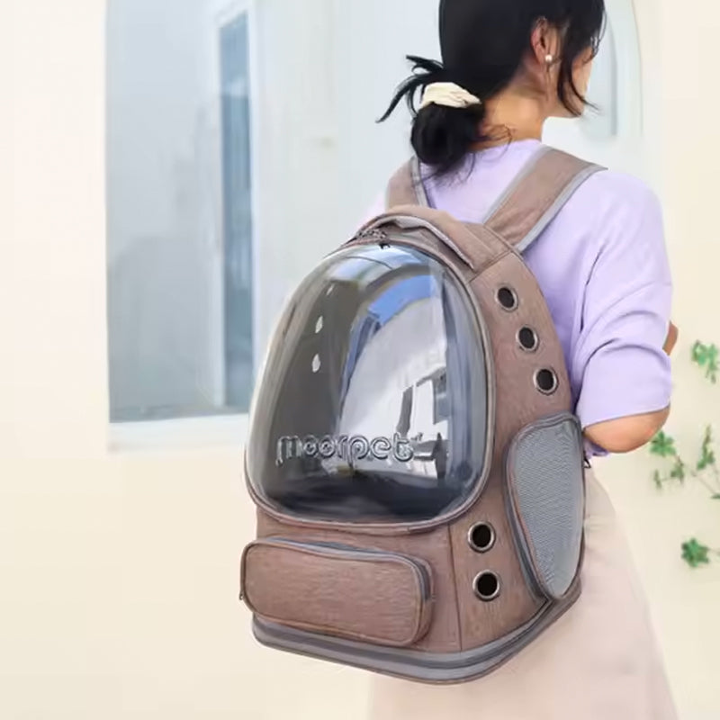 Pet Carrier Backpack with Large Transparent Window