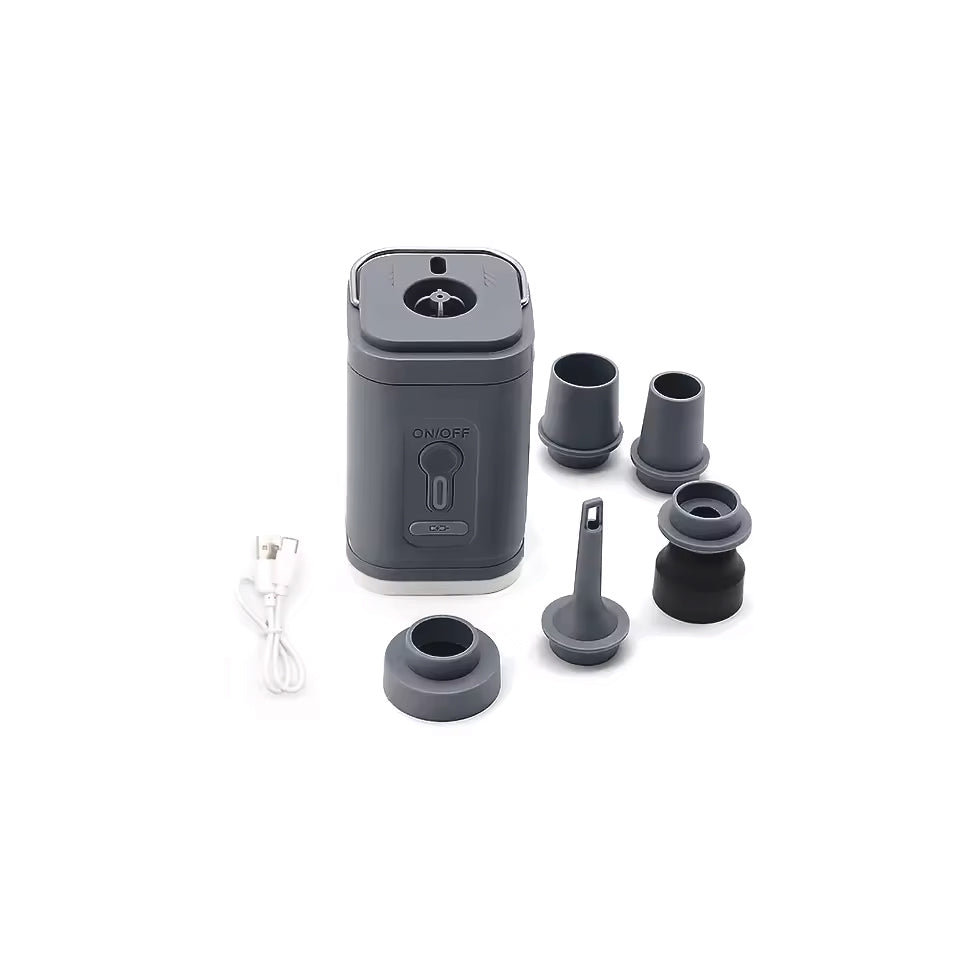 3-in-1 Portable Air Pump – Inflation, Deflation & Camping Light
