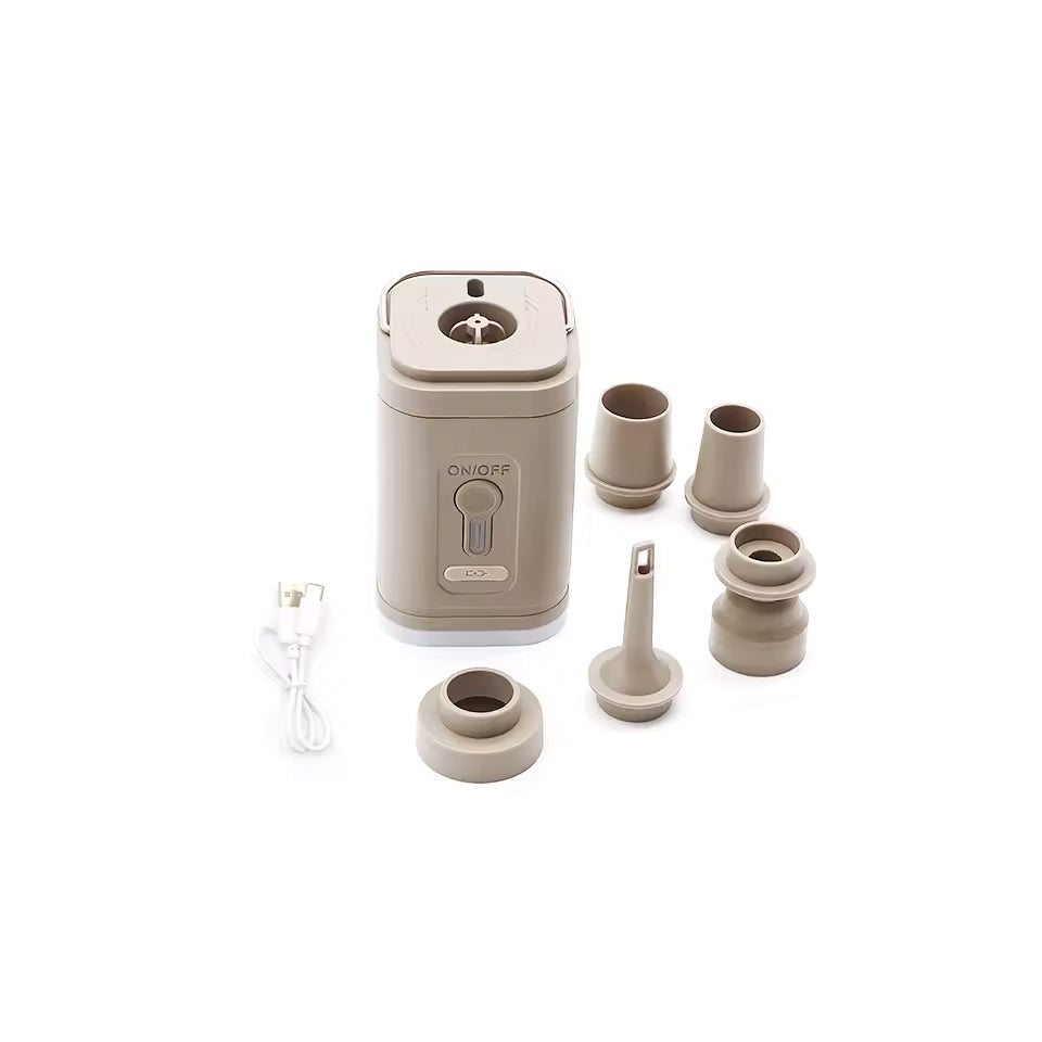 3-in-1 Portable Air Pump – Inflation, Deflation & Camping Light