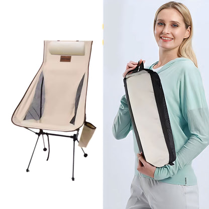 Portable Folding Camping Chair with Headrest